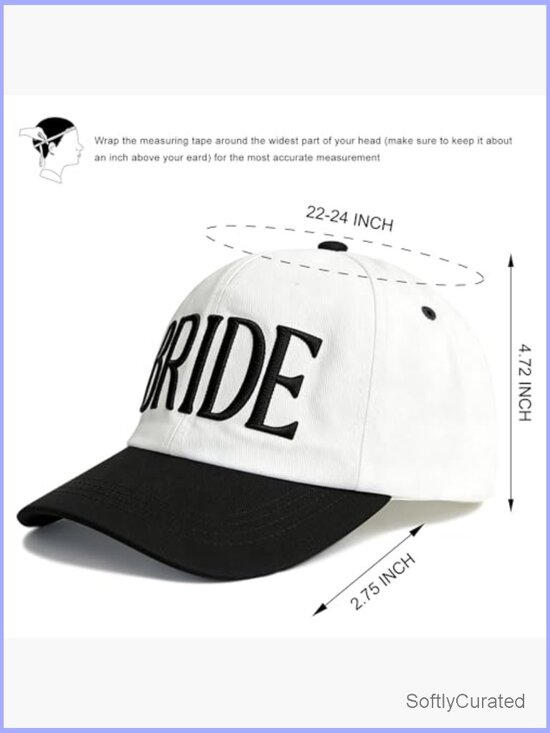Bride to Be Baseball Cap - Bridal Shower Gift, Adjustable Cotton Hat main image 5